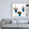 Trademark Fine Art Philippe Hugonnard 'Made in Spain 3 Turquoise Pots Wall' Canvas Art, 35x35 PH01445-C3535GG